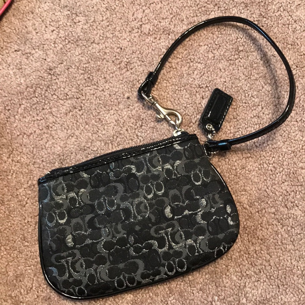 Coach Black Wristlet